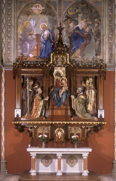 Side-Altar of Our Lady with Statues of Bohemian Patron Saints by Štpán Zálešák